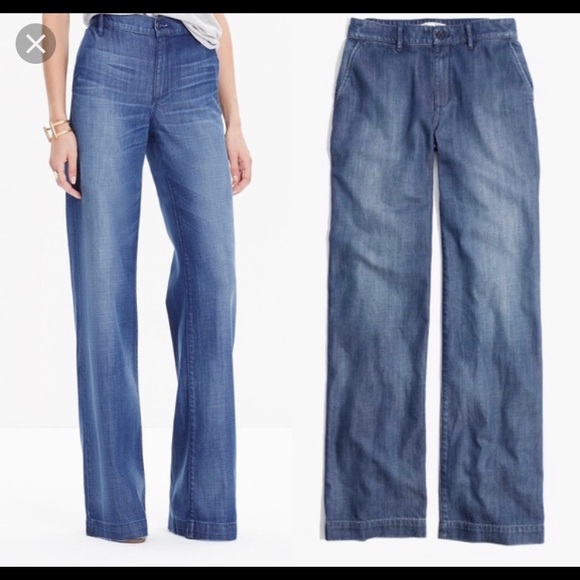 Madewell Denim - Madewell Wide Leg Denim Trouser